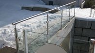 Sistema di inferriata di vetro di asta della ringhiera residenziale per altezza del terrazzo 900mm -1200mm